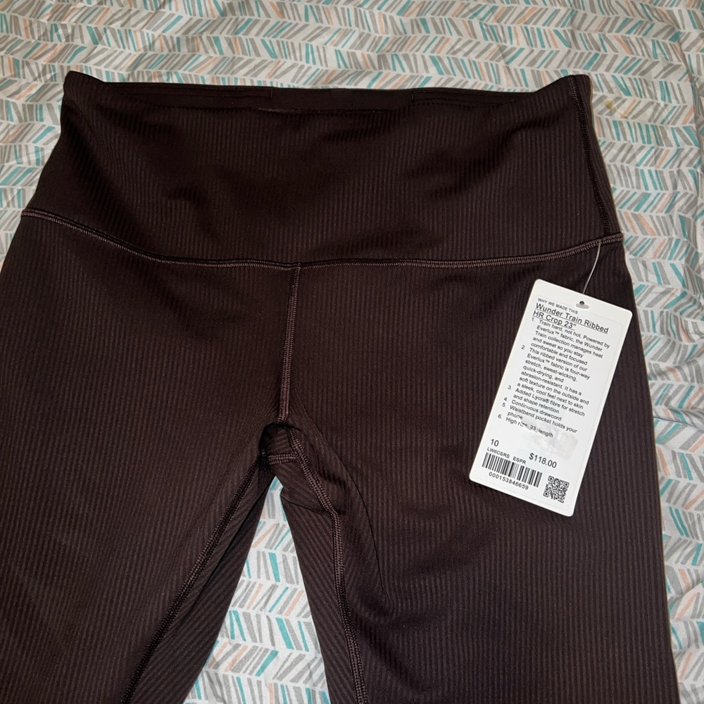 Lululemon Athletica Brown Leggings High-Waisted Stretchy